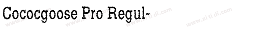 Cococgoose Pro Regul字体转换